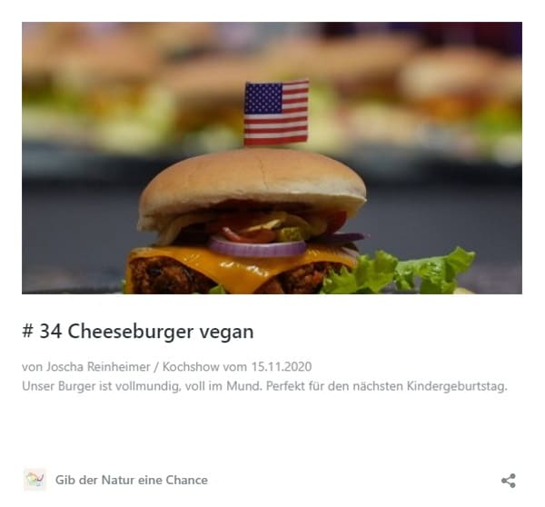 Rezept Cheeseburger vegan