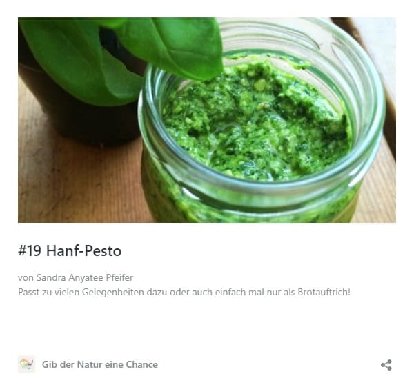 Rezept Hanf-Pesto