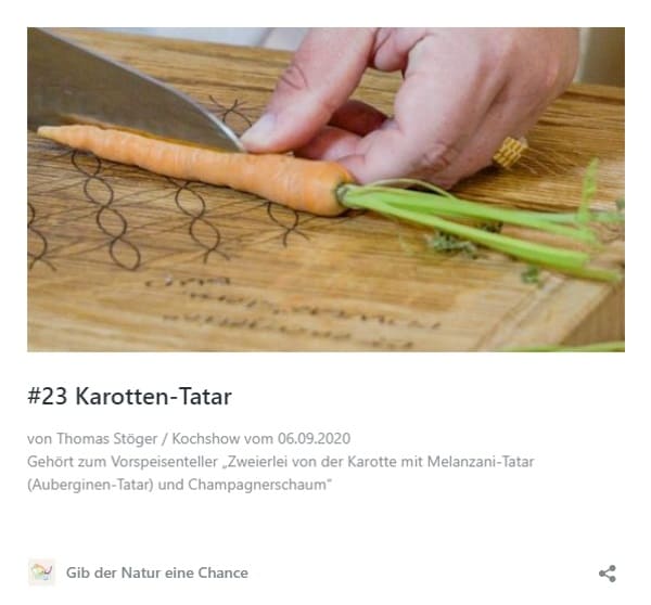 Rezept Karotten-Tatar