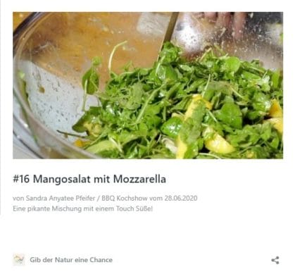 Rezept Mangosalat mit Mozzarella