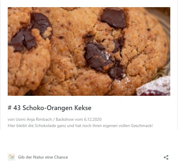 Rezept Schoko-Orangen Kekse