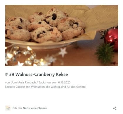 Rezept Walnuss-Cranberry Kekse
