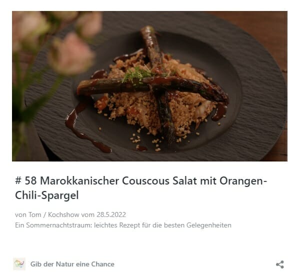 #58 Marokkanischer Couscous mit Spargel