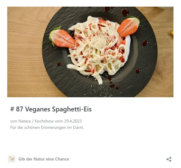 Rezept veganes Spaghetti-Eis